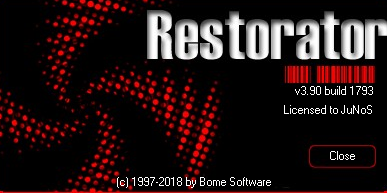 Screenshot von Restorator 2018