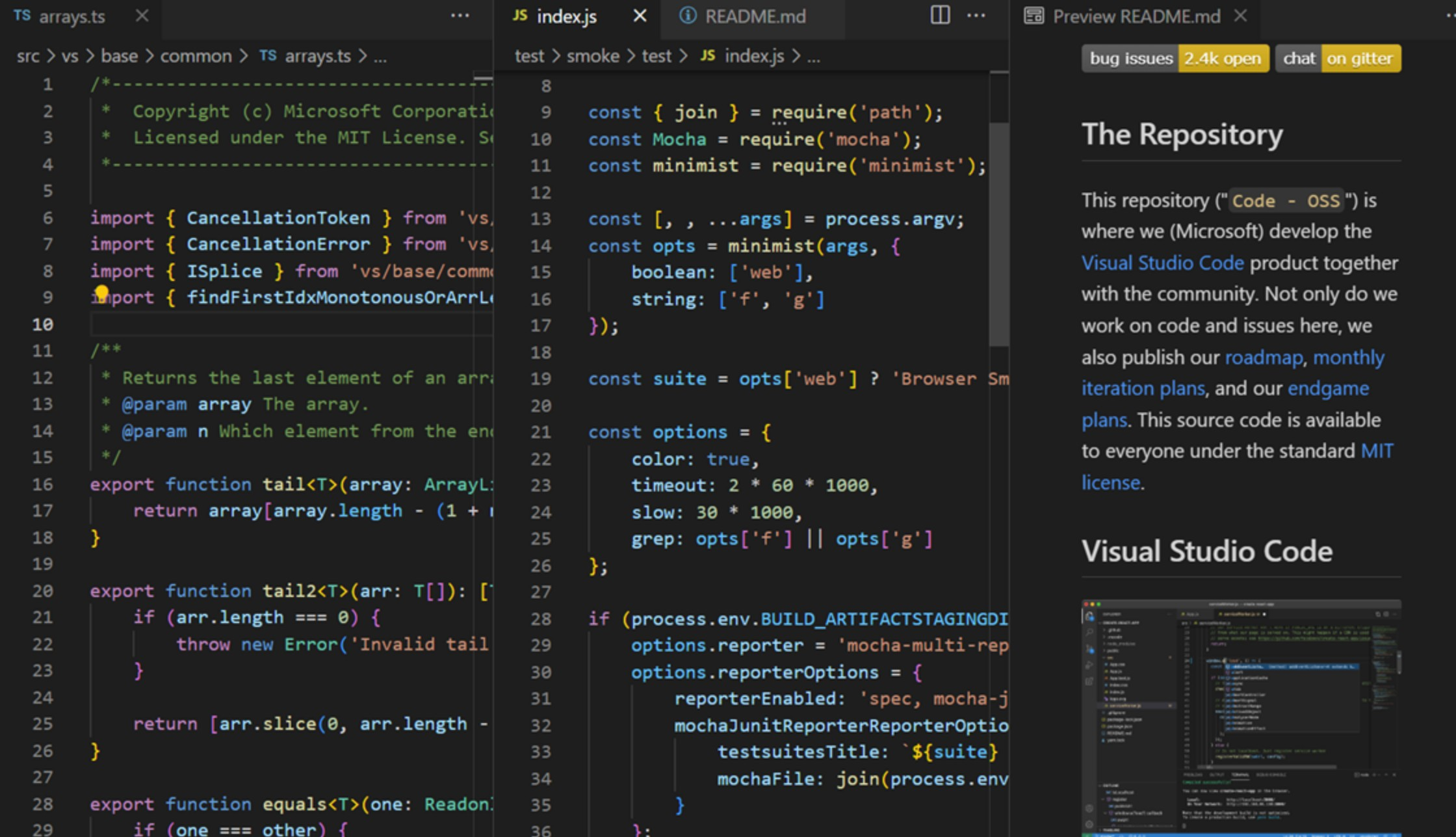 Screenshot von Visual Studio Prof.