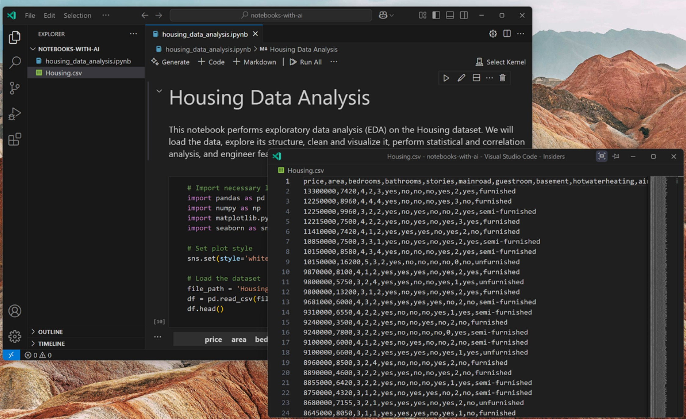 Screenshot von Visual Studio Prof.