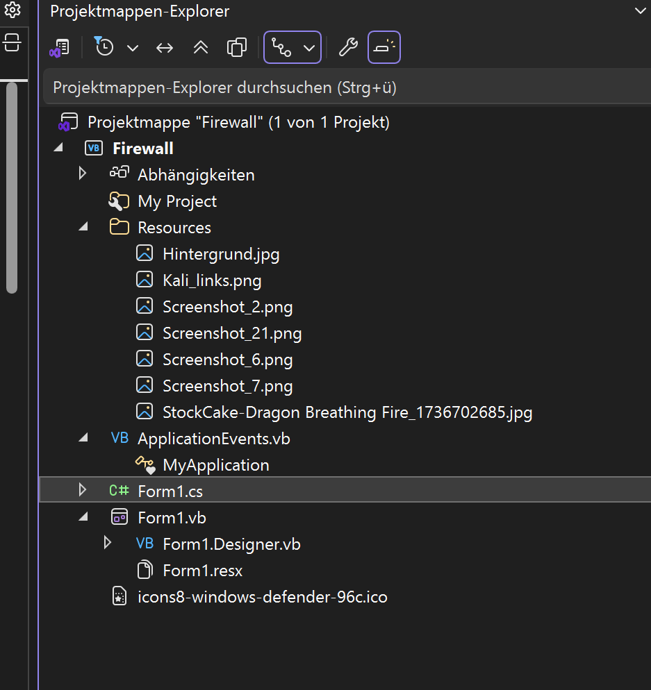 Screenshot von VisualStudio