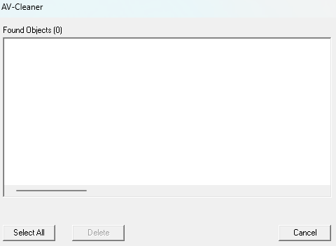 Screenshot von AVCleaner