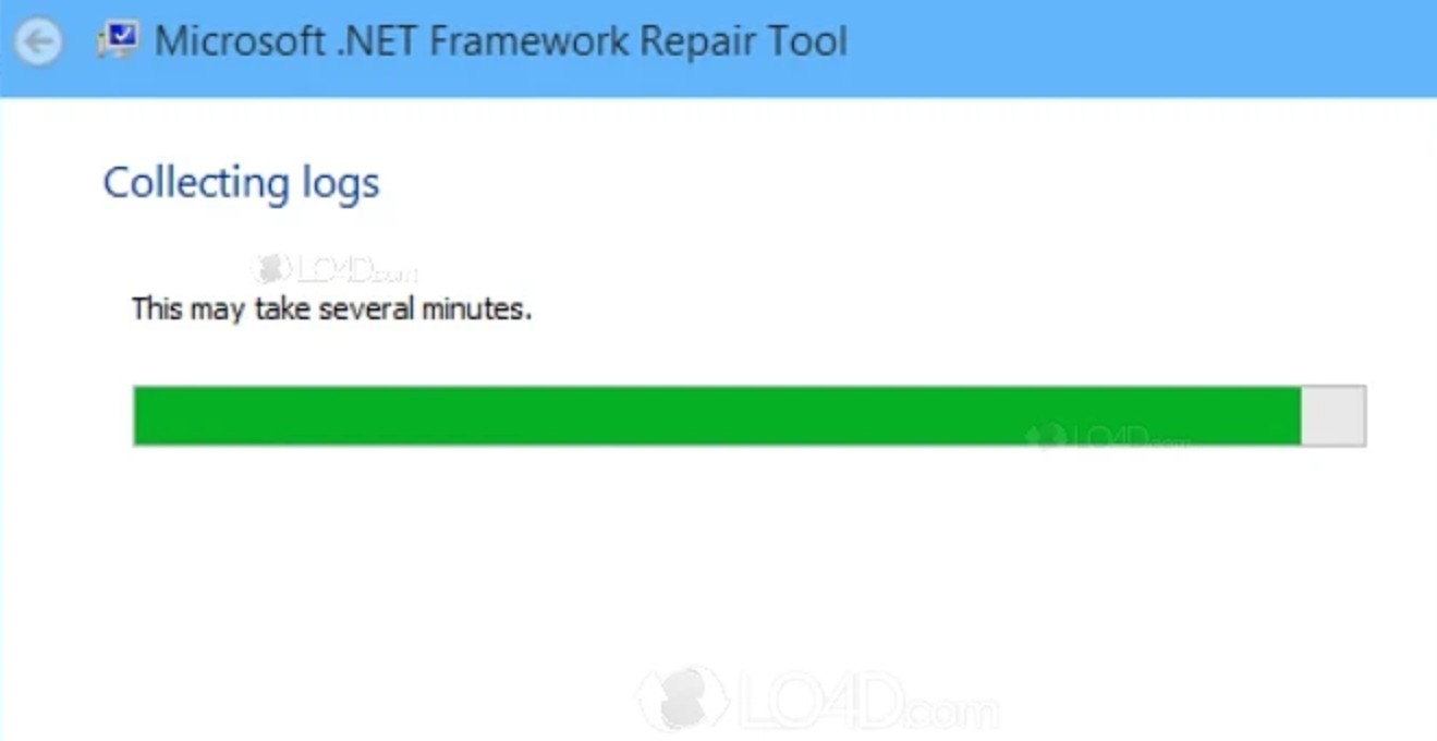 Screenshot von NET Framework Repair Tool