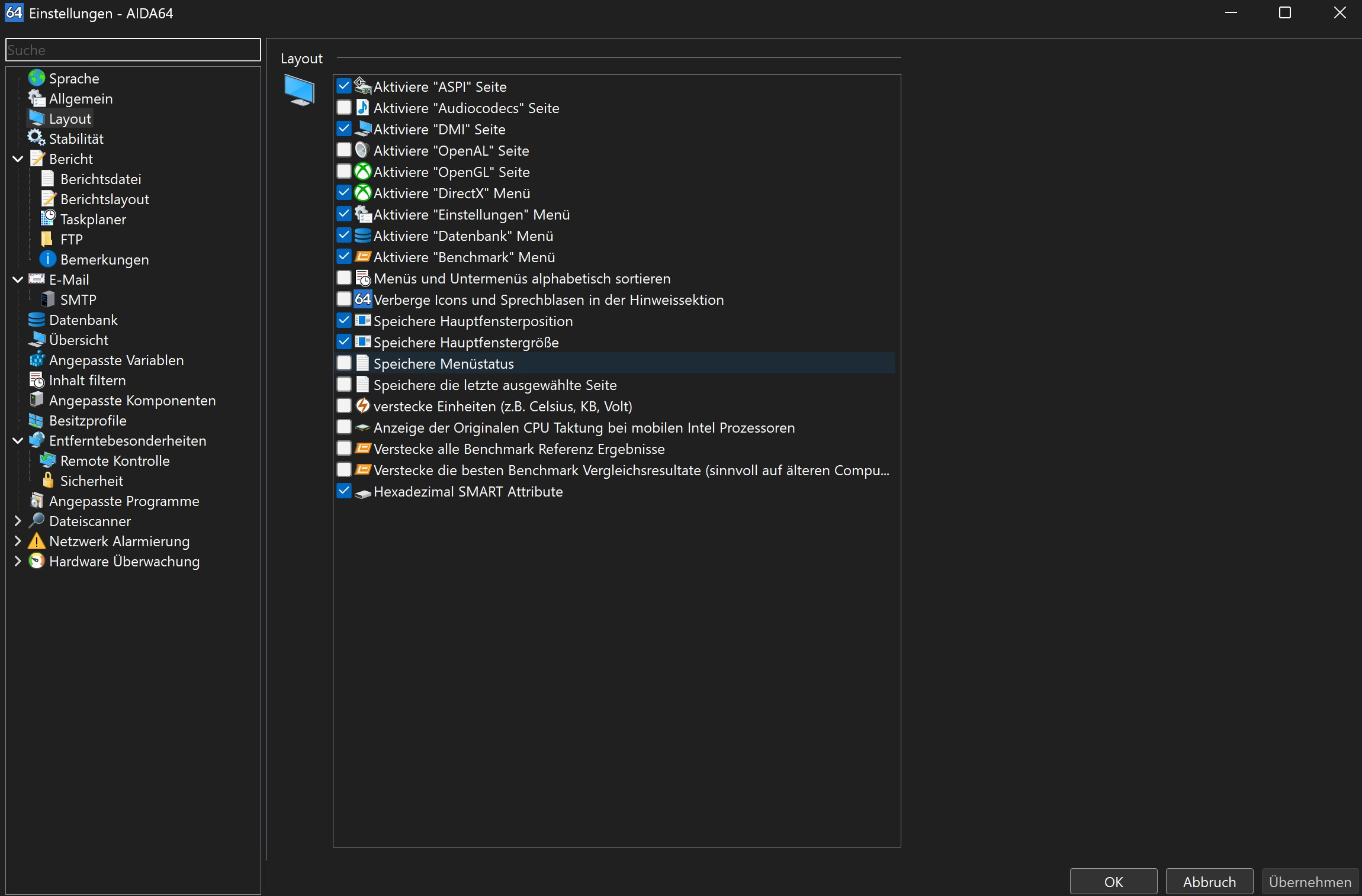 Screenshot von AIDA64 Business