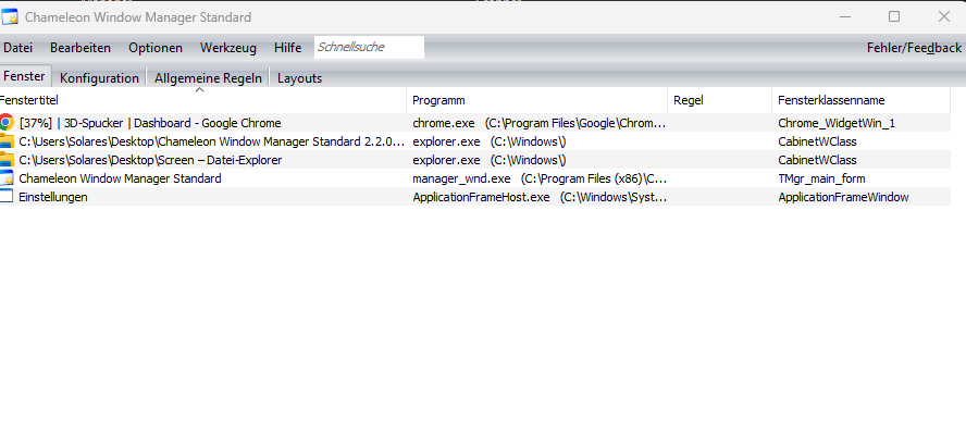 Screenshot von AutoSize
