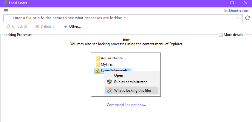 Screenshot von LockHunter